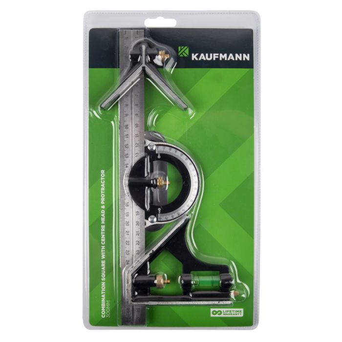 Kaufmann - Combination Square - Center & Angle - 300mm
