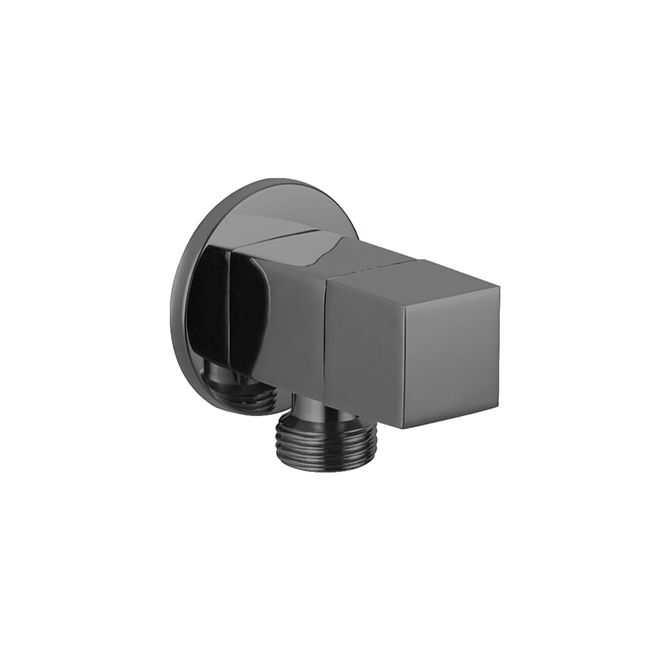 Devario Premio Angle Valve Square Brass HQ -Gun Metal Grey