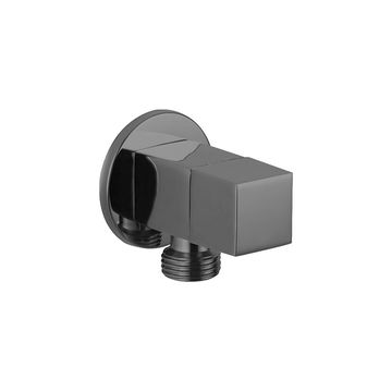 Devario Premio Angle Valve Square Brass HQ -Gun Metal Grey