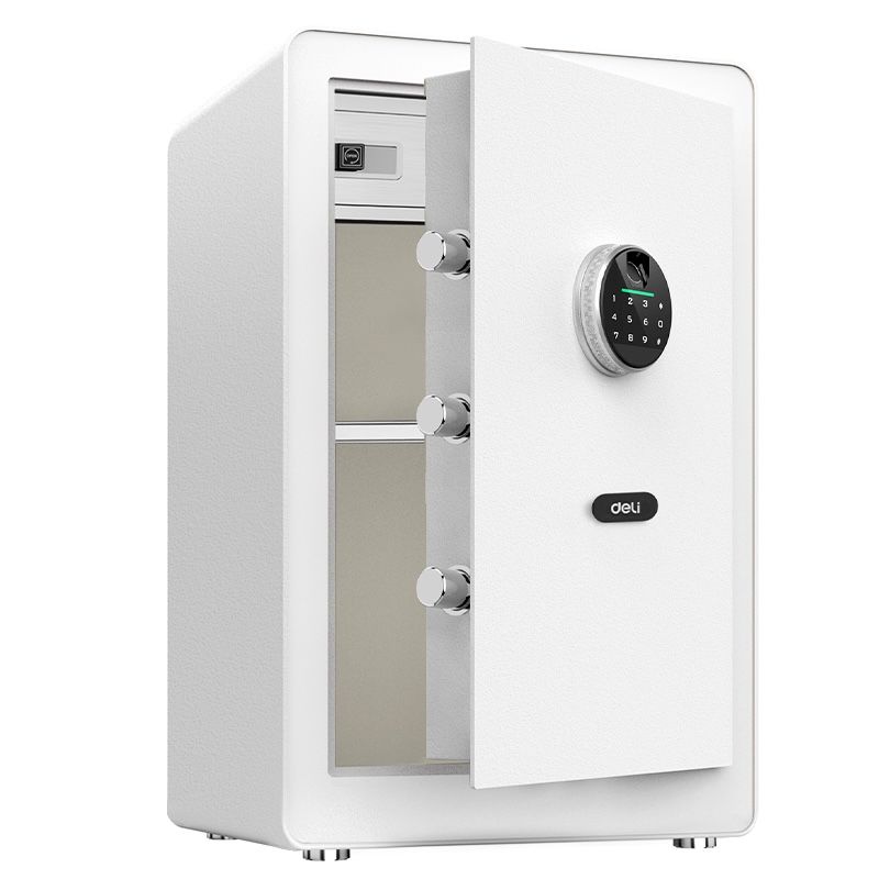 Deli Fingerprint Safe Box H555W345D300 mm White