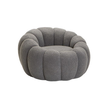 Vividitto - Lajwatti Fleece Fabric Chair - Grey