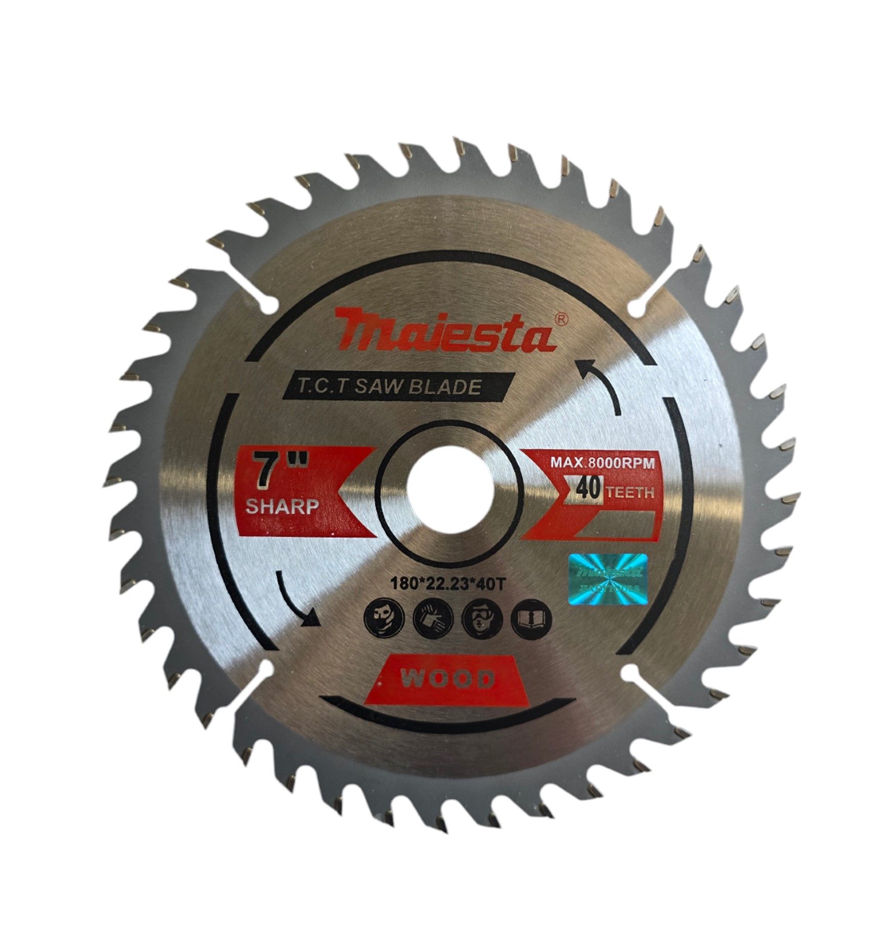 Majesta TCT Circular Saw Blade 180mm 40 Tooth (Wood)