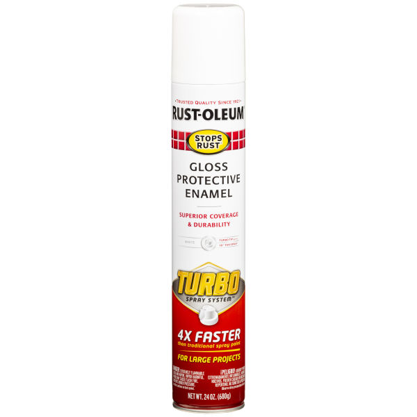 RUSTOLEUM STOPS RUST TURBO CAN  WHITE 680g