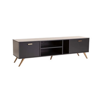 Vividitto - Succotash 160cm 2 Door TV Unit - Grey