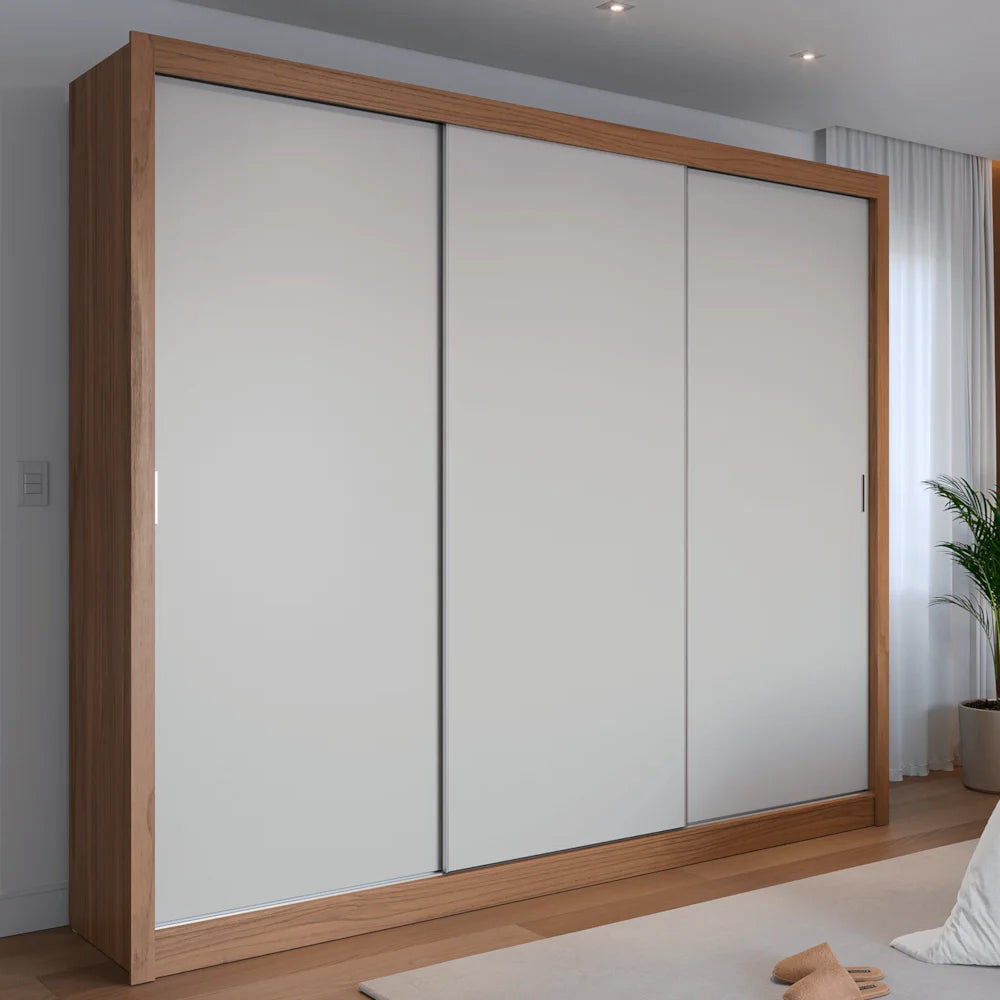 Montclair 3-Door Sliding Wardrobe Nature