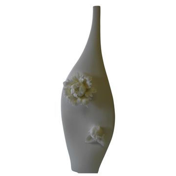 Porcelain Decor Vase with Two Peonies