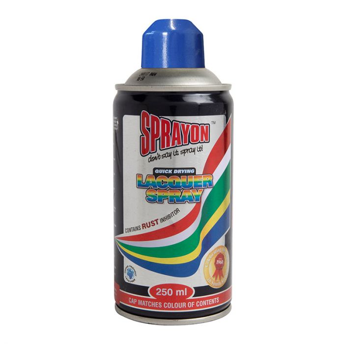Sprayon Electric Blue Lacquer Spray Paint (250ml)