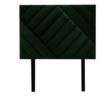 Bennu Emerald Green Double Diagonal Panel Headboard
