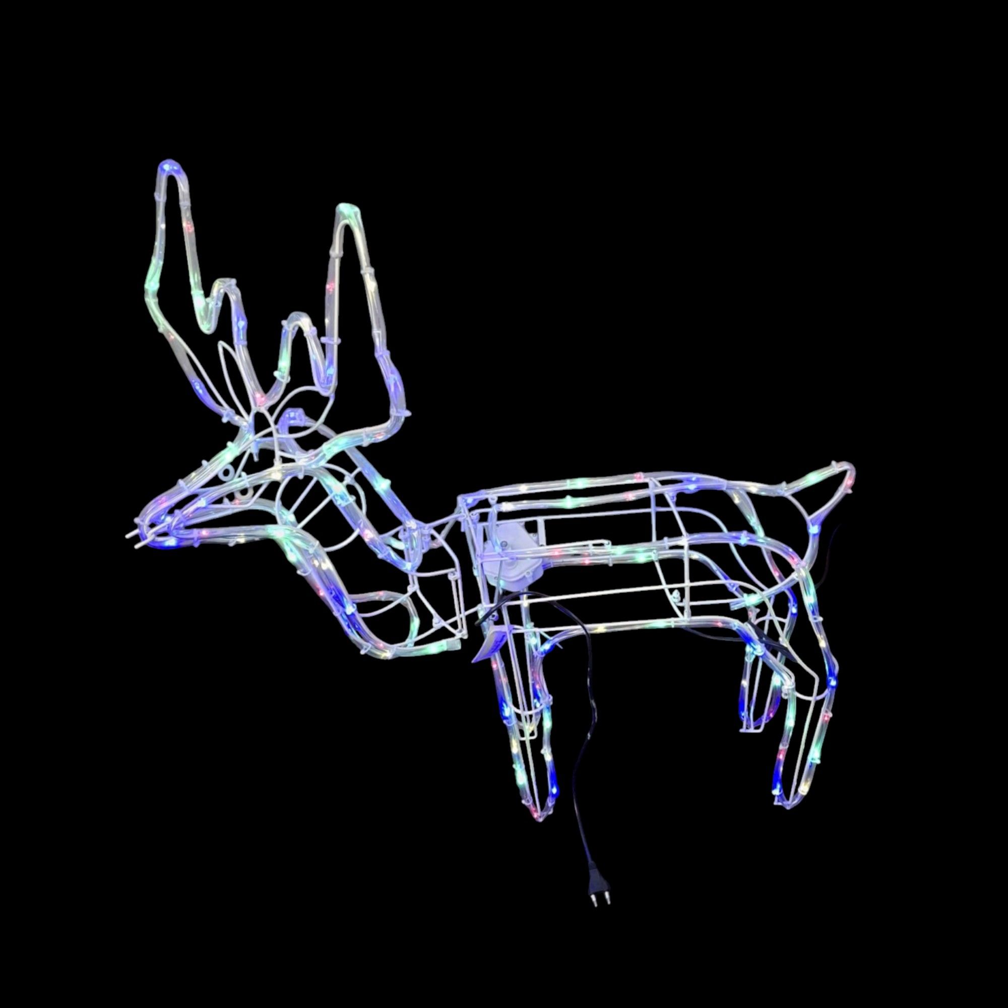 Fold Up RGB Reindeer Christmas Patio Light With Moving Head - ZYF-D109