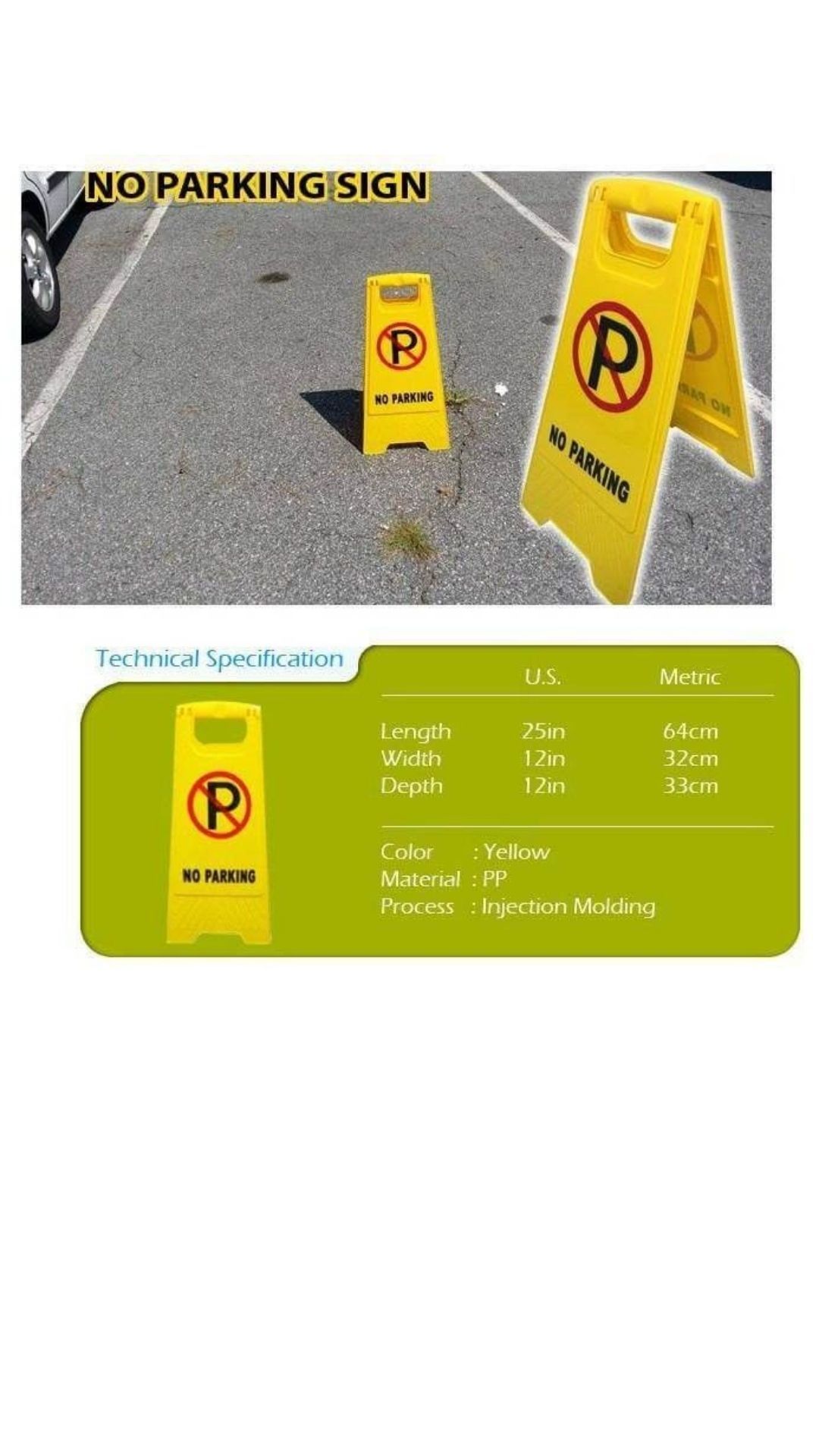 No Parking Signs Floor Sign