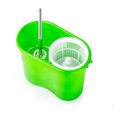 Rotating spin mop & bucket