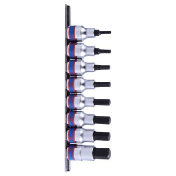 King Tony - Socket Set 3/8" Hex 3-12Mm Rail - 2 Pack