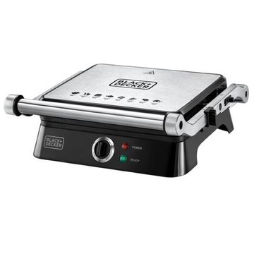 Black & Decker  1400W Electric Contact Grill with Full Flat Grill for Barbeque |  CG1400-B5