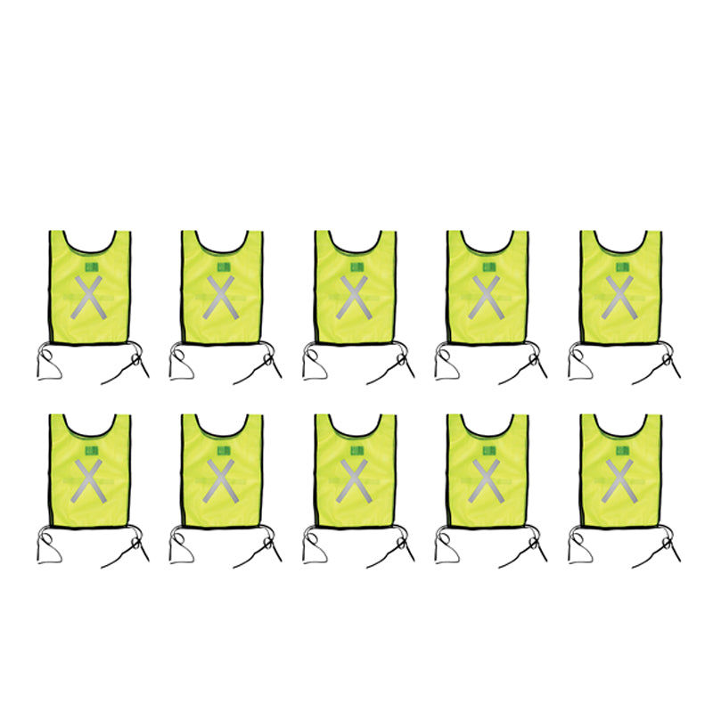 PIONEER SAFETY Bib Reflective Fluorescent Lime ( 10 Pack )