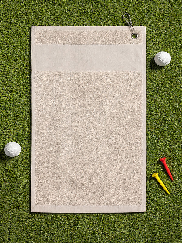 Golf Terry Towel 380GSM with Eyelet - 030x050cms - Pebble (05 Piece Pack)