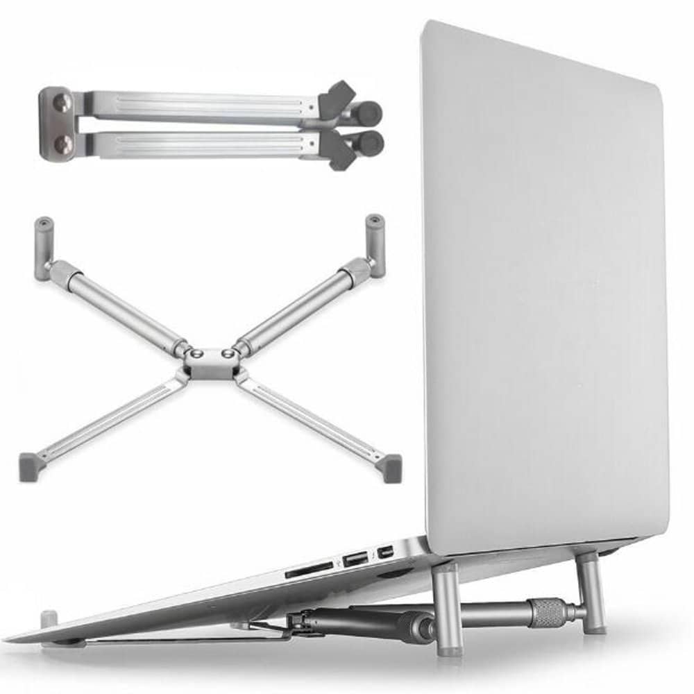 Killer Deals X-Shaped Adjustable Aluminium Ergonomic MacBook Laptop Stand