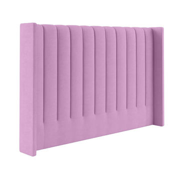 Myra Stripped Wing Headboard Double Pink