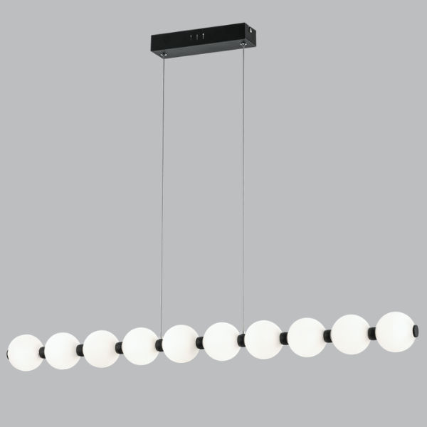Meridian Sand Black Linear LED Pendant