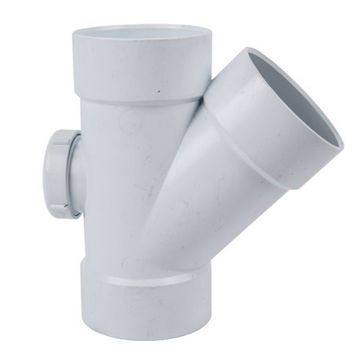 SABS Waste Junction 45Deg Soil & Vent I.E - 40mm - Bulk Pack of 15