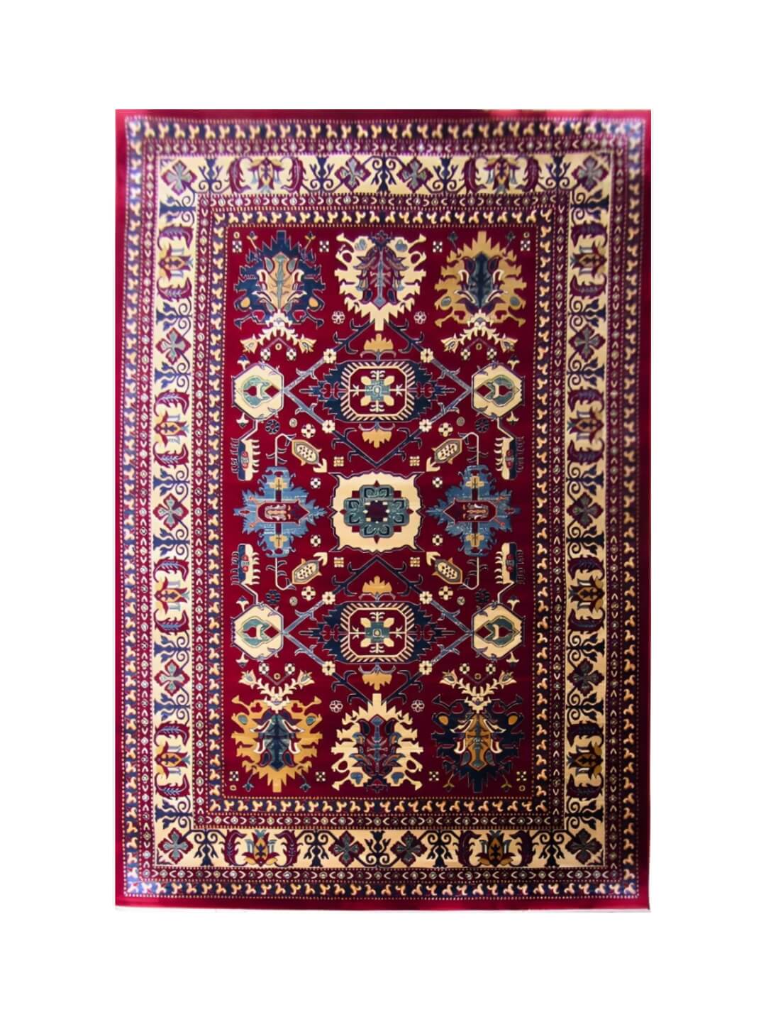BK Carpets & Rugs – Persian Inspired Kazac Rug – Red & Blue - 2m x 2,9m