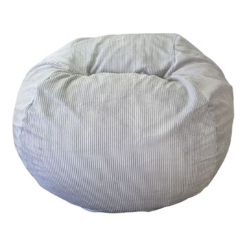 Suite Sack Large Bean Bag Chair Premium Corduroy - 1.3m Gunmetal Grey