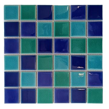 Mosaic Porcelain - Cerulean Blue - 300x300 (per sheet)