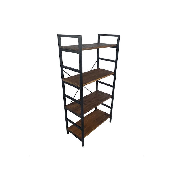 Ballito 4Tier Bookshelf/ Display Shelf (with Farmhouse Flair Solid
