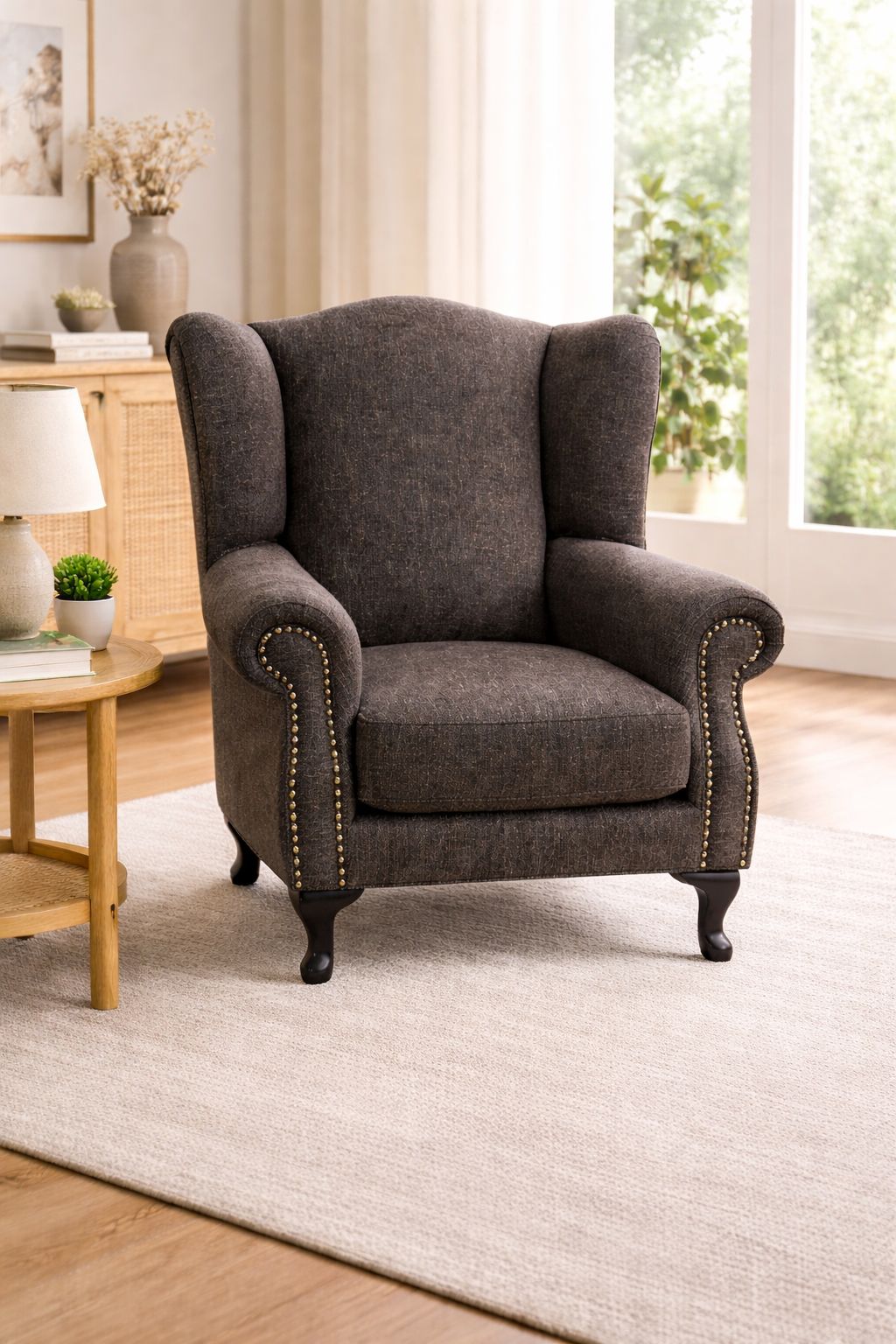 ASHER- Classic Wingback Armchair