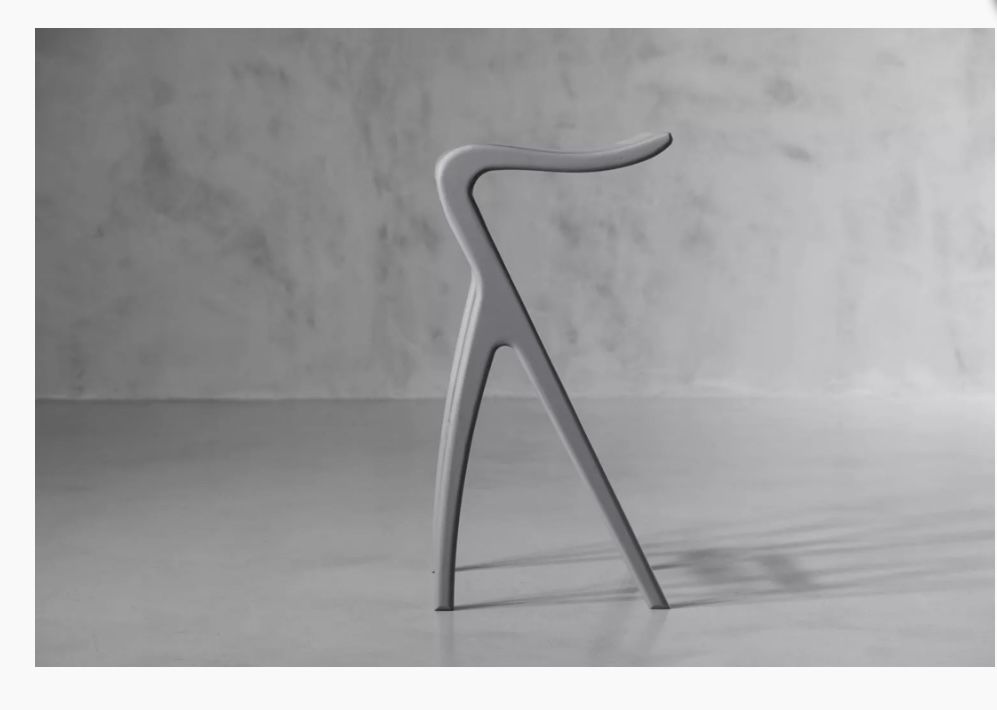 Solo Tall Bar Chair - Matt Grey