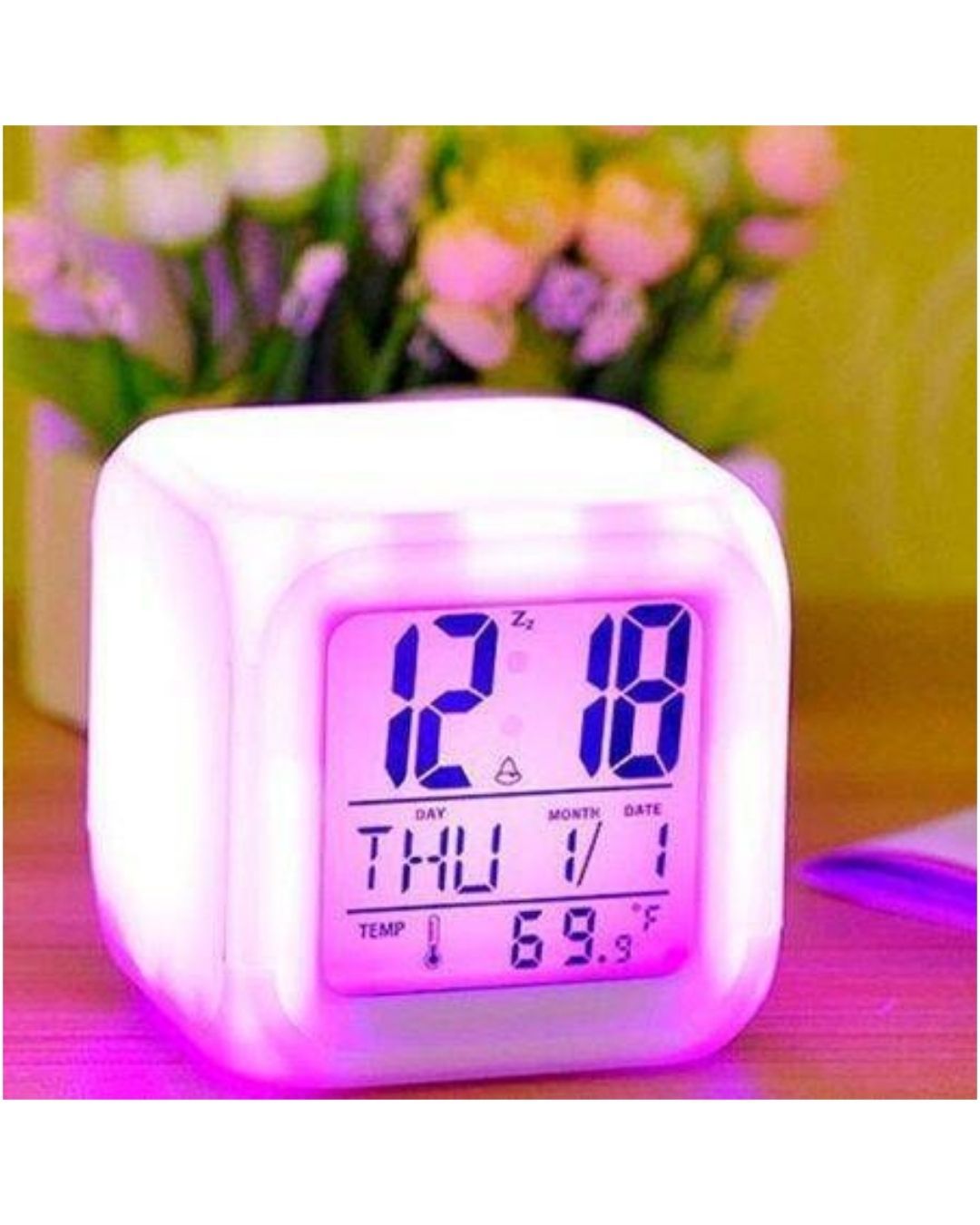 Color Change Digital Alarm Clock