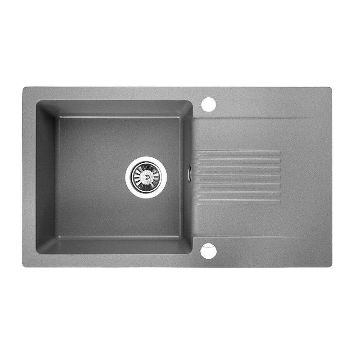 Laveo Celia 760 Granite Composite Kitchen Sink 1 Bowl with Drainer - Grey