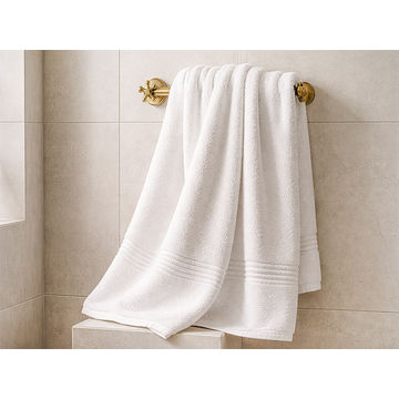 Hotel Collection 600GSM 90x160cms Bath Sheets - 01 Piece Pack - Optical White