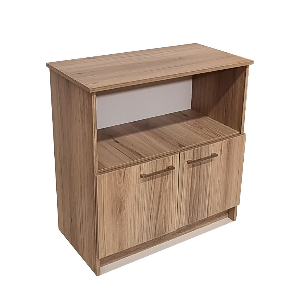 Oxford 2 Shelf 2 Door Book/Filing Cabinet 80cm - Sahara