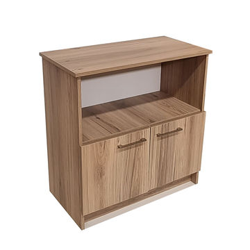 Oxford 2 Shelf 2 Door Book/Filing Cabinet 80cm - Sahara