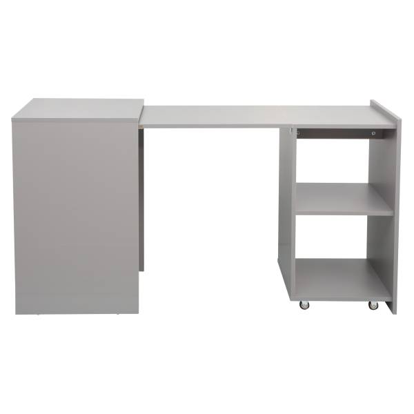 Large Retractable Adaptive Desk - Light Grey