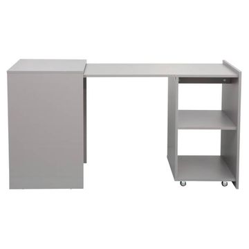 Large Retractable Adaptive Desk - Light Grey