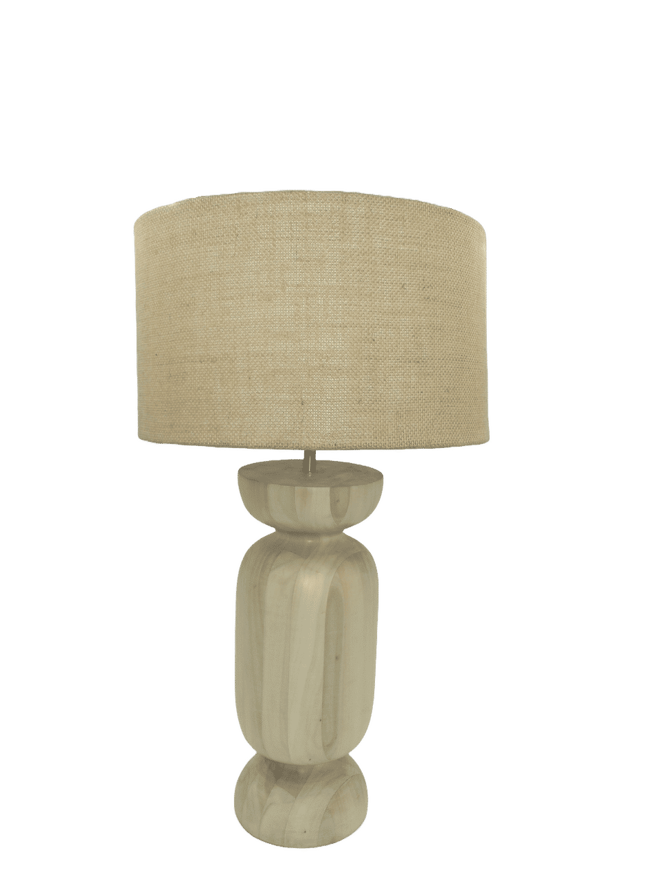 Solid Wood Table Lamp + Shade | HESSIAN