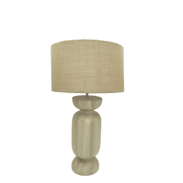 Solid Wood Table Lamp + Shade | HESSIAN