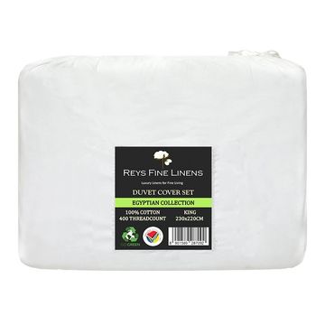 Rey's Fine Linen - Egyptian Collection - Oxford Satin Stitch Duvet Cover -Racing Red-Queen(01 Set)