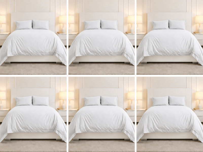 Lodge Collection - Duvet Cover Set-Optical White-King(06 Set)