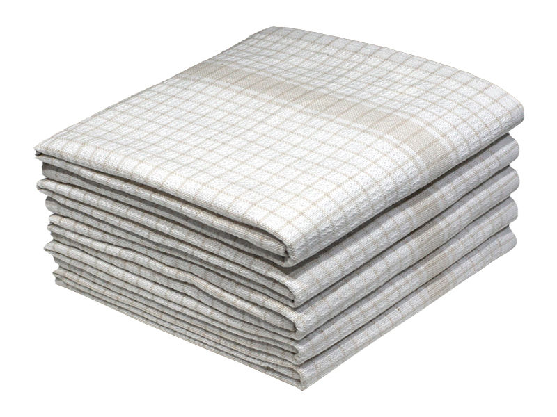 Bunty's Kitchen Towel - Design 2375 - 044x068cms - (05 Pc Pack) - Stripes - Prairie Sands