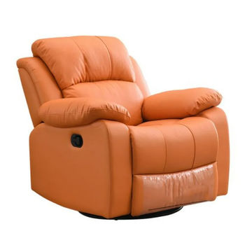 KC FURN – Leather Recliner Sofa (Orange)