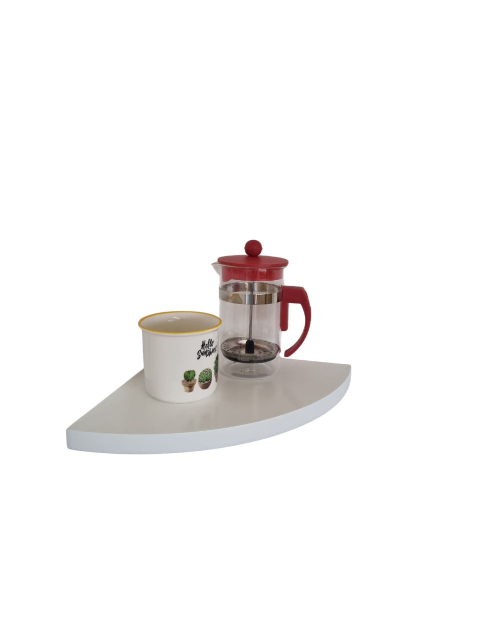 CTS Corner Floating Shelf White