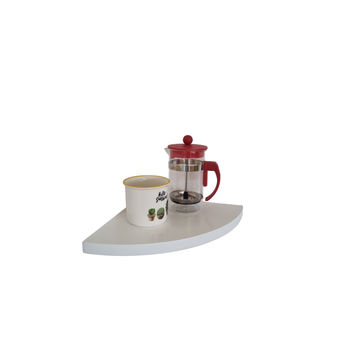 CTS Corner Floating Shelf White