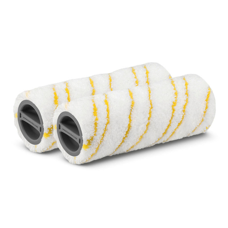Kärcher Yellow Multi-Surface Microfibre Roller Set  (EWM 2, Floor Cleaner FC 3-7 Compatible)