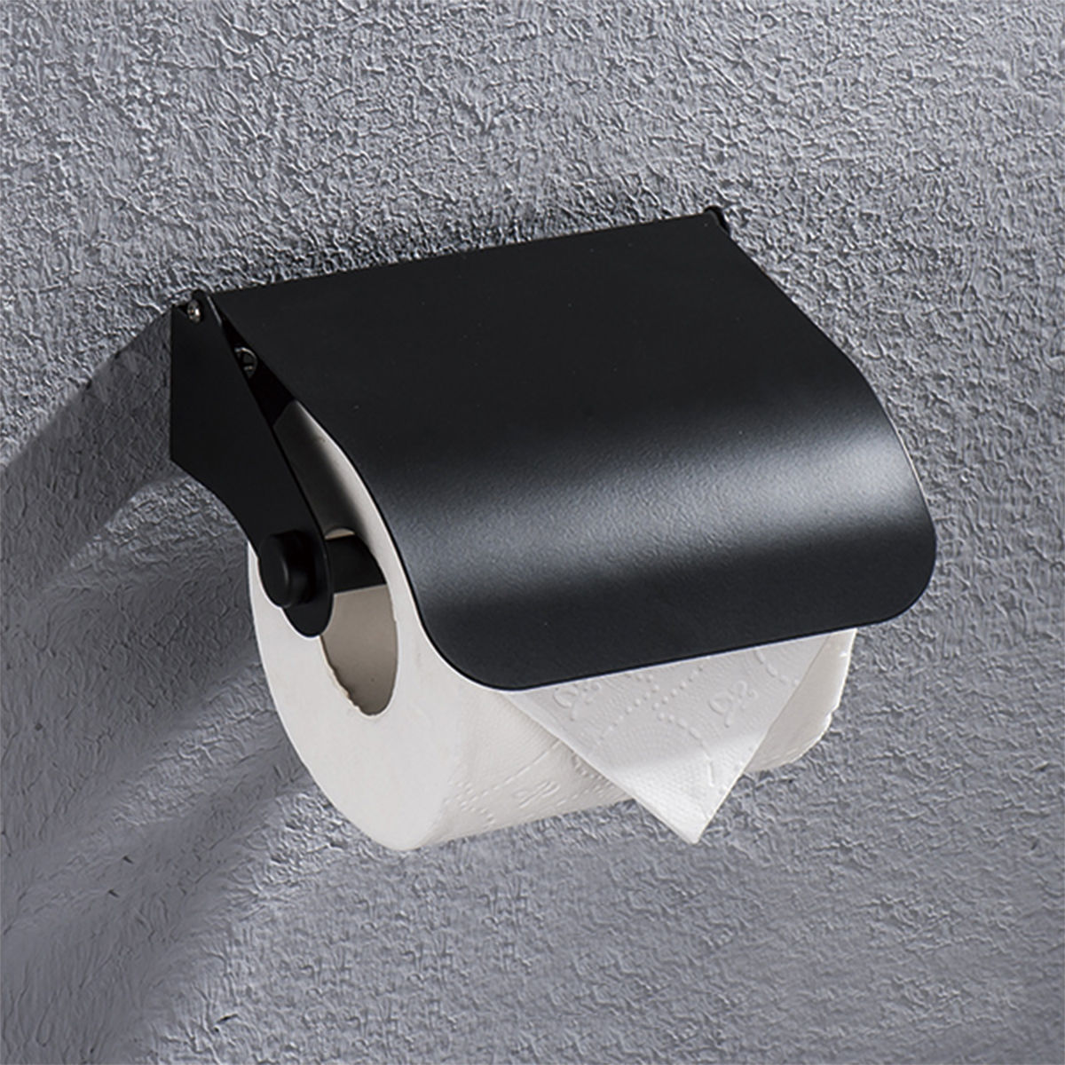 Black Stainless Steel Compartment Paper Holder BF-K02B