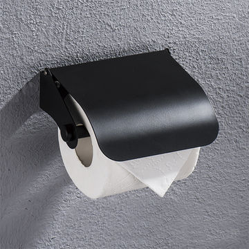 Black Stainless Steel Compartment Paper Holder BF-K02B