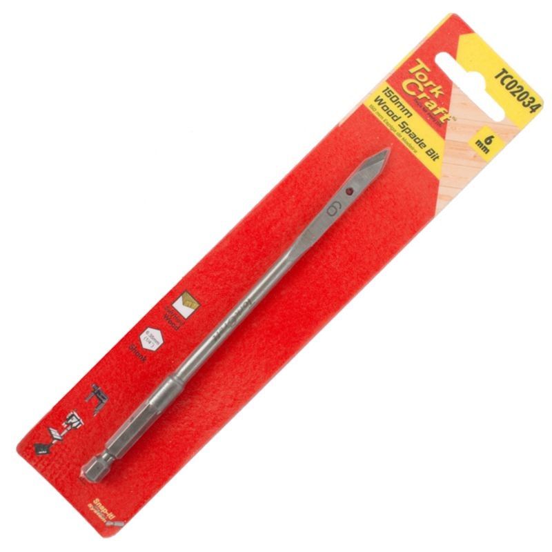 Tork Craft - Spade Bit 6mm 150mm - 20 Pack