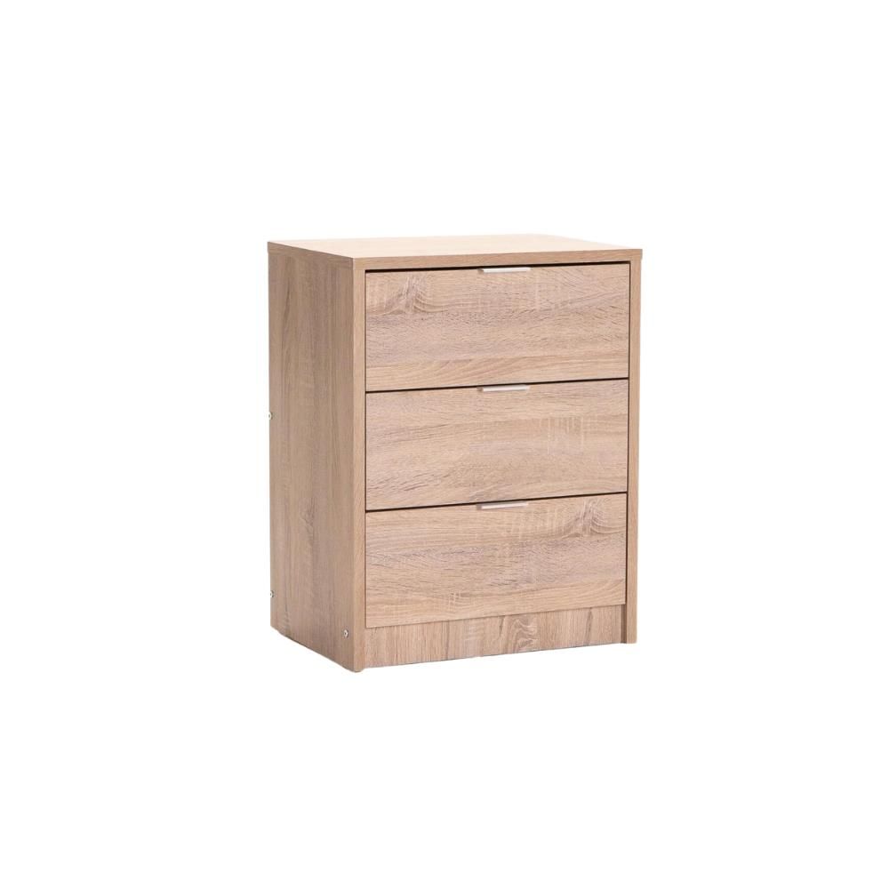 Kappa 3 Drawer Pedestal - Light Oak
