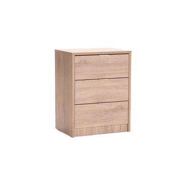 Kappa 3 Drawer Pedestal - Light Oak